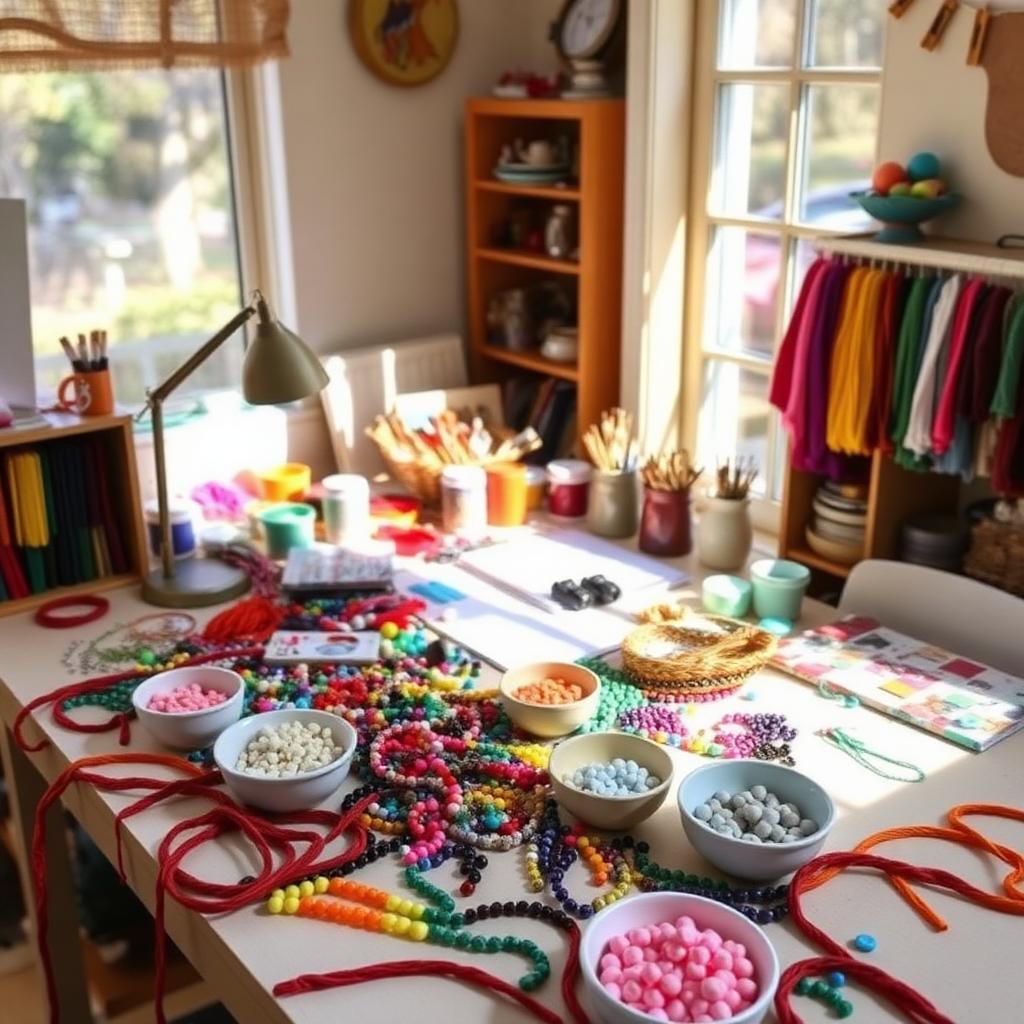 Ella's craft table